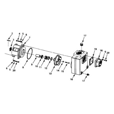 AMT 2876-K5 Pump Repair Kit Model Reference: 2876-95, Unassembled