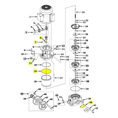 AMT Pump Repair Part 5900-300-90, SEAL KIT EPDM MSV1, MSV3 & MSV5 Multistage Pump Repair Parts