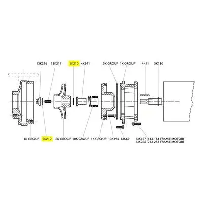 Goulds Pumps Repair Part 5K210 O-RING VITON 3657 / 3757 Pump