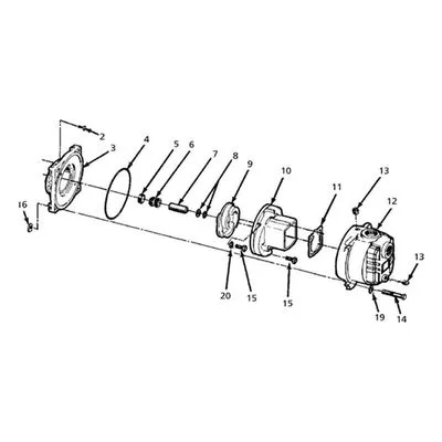 AMT 3168-K5 Pump Repair Kit Model Reference: 3168-95, Unassembled Parts