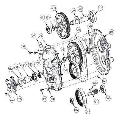 3370-090-96 AMT Pumps Repair Part GEAR BOX ASSY KIT 3" ENGINE DRIVEN. A Gorman-Rupp Company.