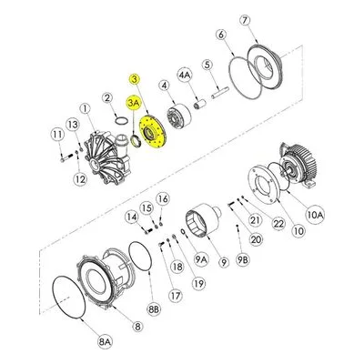 Finish Thompson 106472-10 Pump Repair Spare Part Impeller Assemblies