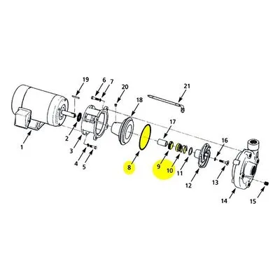 AMT Pump Repair Part 4240-300-93, GASKET BUNA N/SIL CARB -WITH IMP SEAL 4242, 4240, 4253, 4250 & 4251 Pumps