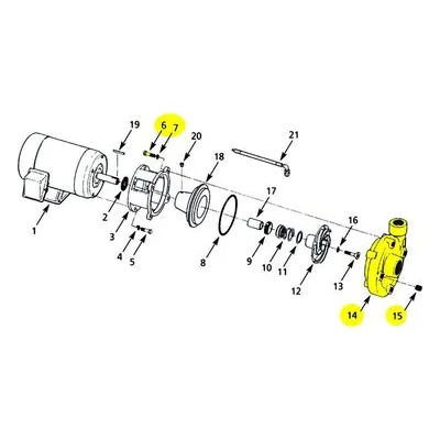 AMT Pump Repair Parts Kit 4260-003-98, CASING XSS 3X3 SUBGRP
