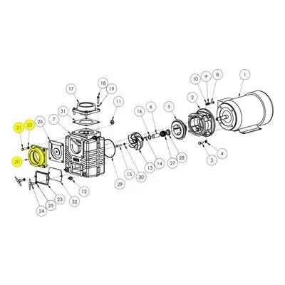 AMT Pumps 4870-050-95 4" NPT SUCTION FLANGE SUBGRP/KIT
