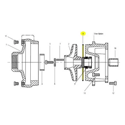 Goulds Pumps Repair Part 5K205 O-RING VITON 8 INCH 3656S