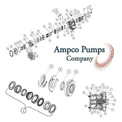 Ampco AL40-OSGL-SS-V KIT,44,SO SEAL,SS VS VITON AL. Pump Repair Parts & Kits.