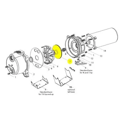 Goulds Part / Accessory 2K1266 IMPELLER, GT BR Manufactured by Xylem.