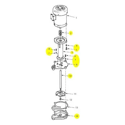AMT Pumps 4440-021-95 12-1/4 COLUMN/COVER XCI SUBGROUPING
