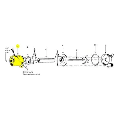 AMT Coolant Pump 4230-97 4231-97 Repair Part 1626-055-00, 0.04HP 1PH 115V TEFC TYPE 63 RECR MOTOR
