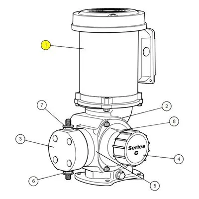 LMI Pumps SG68-DR SG Series Chemical Metering Pump Motor Drive, by Ingersoll Rand.