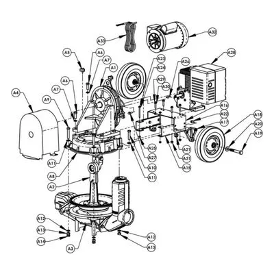 AMT Pump Repair Part 3354-116-90, HANDLE ASSEMBLY KIT