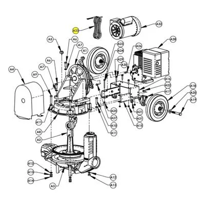 AMT Pump Repair Part 335E-352-90, CORD ASSY/ KIT FOR 335E/336E W/ US MOTOR