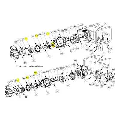 AMT Pump Repair Part 2MP9-010-96, IMPELLER XA 2STG SUBGRP/ KIT FOR 9HP SERIES IPT.