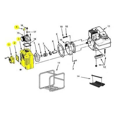 AMT Pump Repair Part 3270-002-95, 3" XCI CASING GF KIT W/ VITON FLAPPER VALVE. 327 & 329 Pumps, 5/8", 3/4" & 1" Shafts.