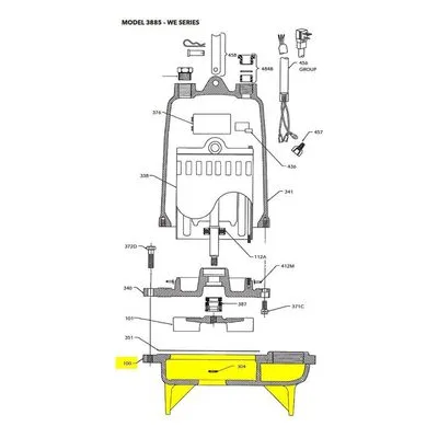 Goulds Pumps Repair Part 1K171 CASING-3885L