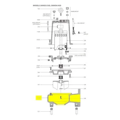 Goulds Pumps Repair Part 1K190 CASING-3888