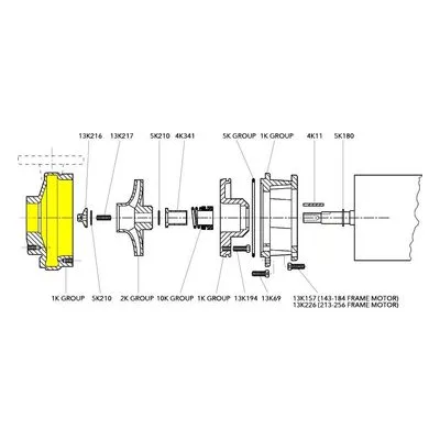 Goulds Pumps Repair Part 1K212 CASING-3657 1.5 X 2 - 6