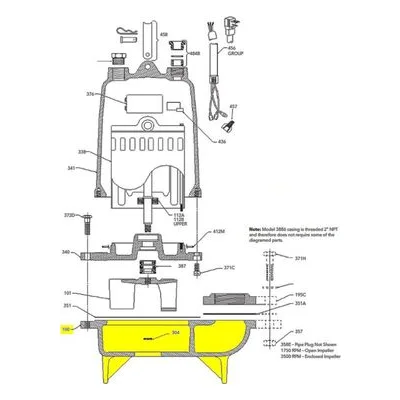 Goulds Pumps Repair Part 1K330 CASING