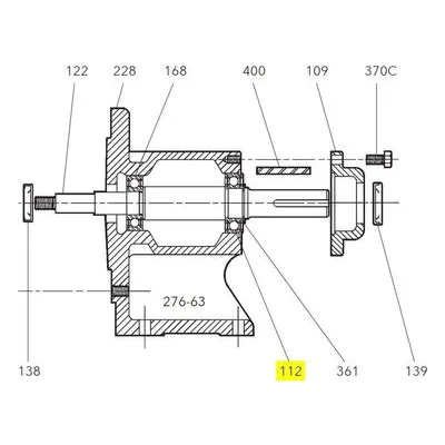Goulds Pumps Repair Part 4K385 OUTBOARD BEARING-NPE-F