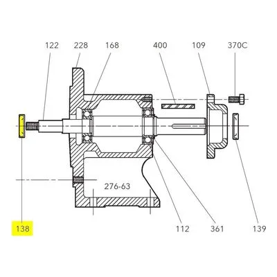 Goulds Part / Accessory 5K551 V-RING SEAL XS FRAME Manufactured by Xylem.