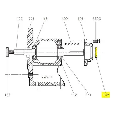 Goulds Part / Accessory 5K552 V-RING SEAL XS FRAME Manufactured by Xylem.