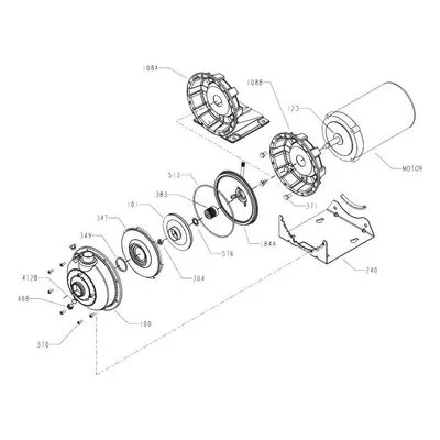 Goulds Part / Accessory 9K753 48/56 MOTOR SUPPORT SPACER Manufactured by Xylem.